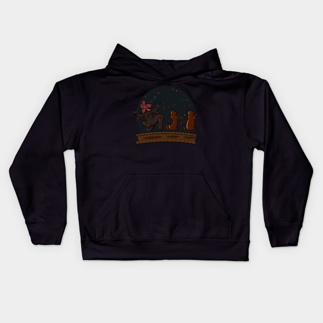 Demogorgon in Chocolate Land Kids Hoodie by MarianoSan